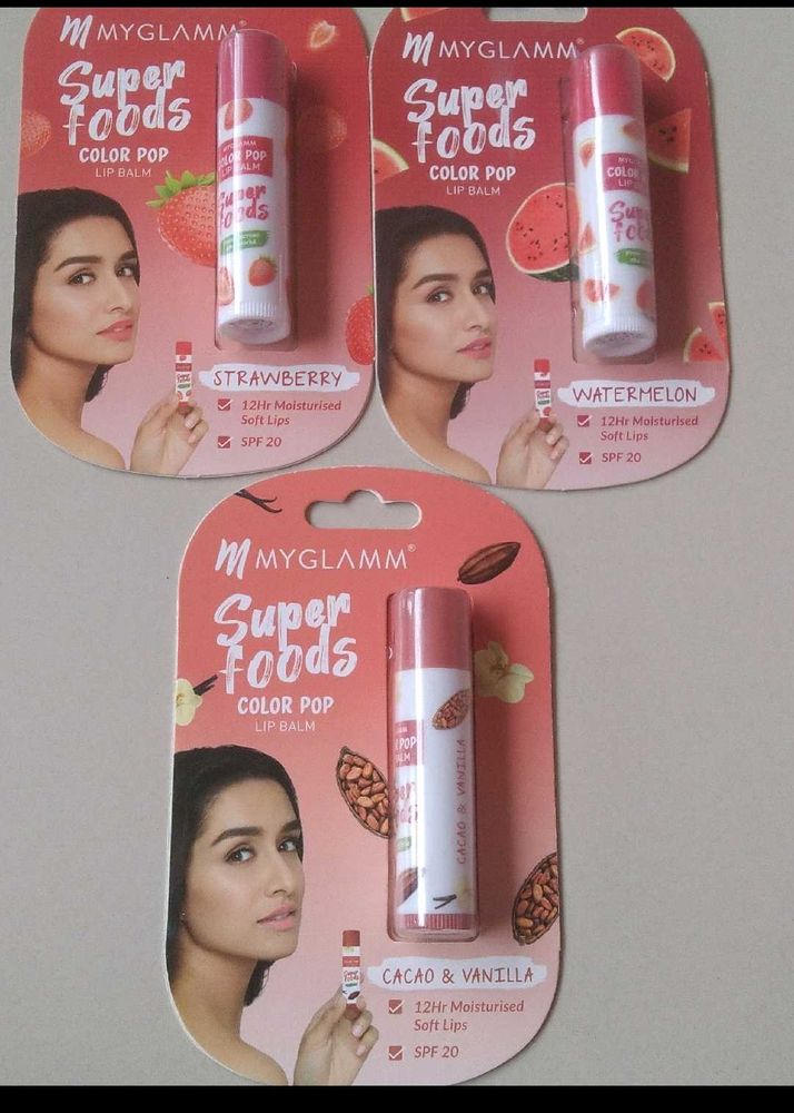 Combo Of 3 Lipstick Balm