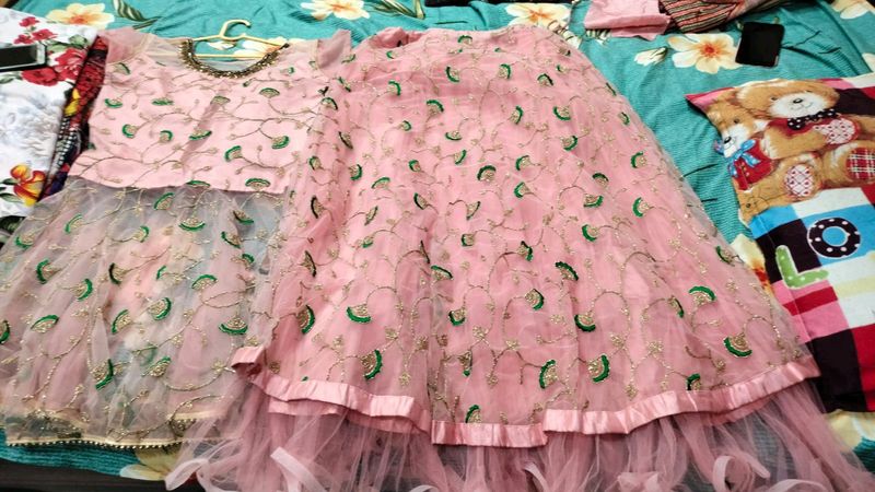 Baby Pink Lehanga