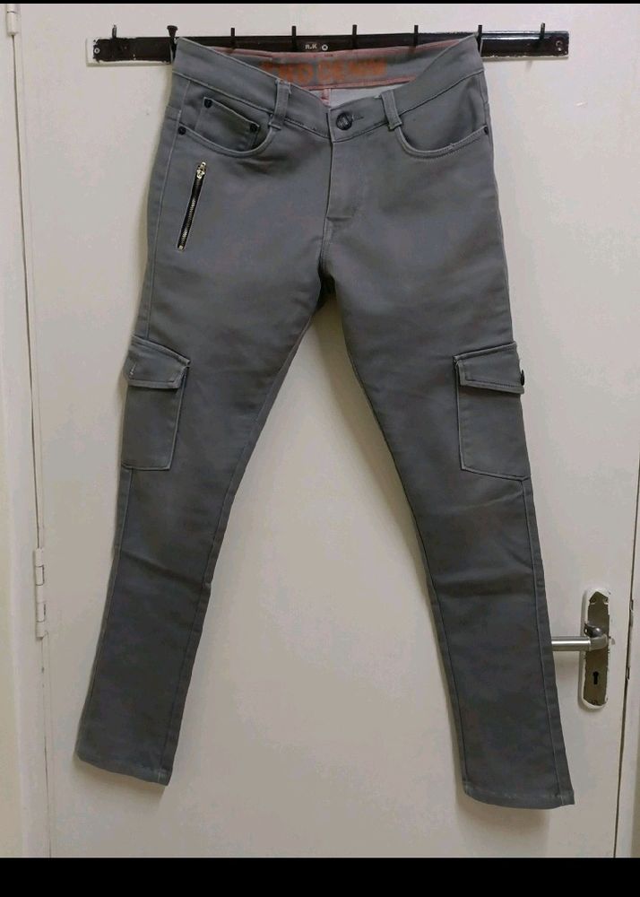 Gray Cargo Pants