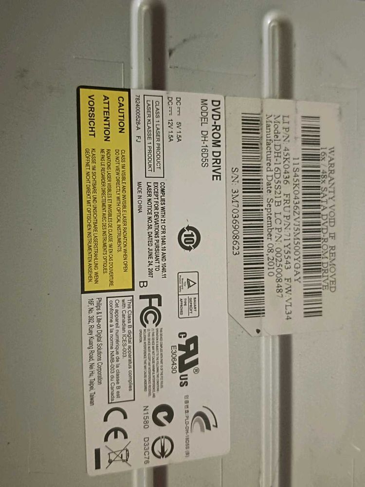 DH-16D5S DVD-ROM Drive