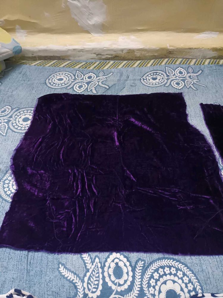 purple velvet fabric