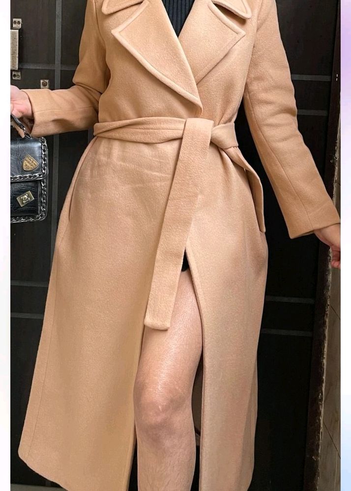 Beige Overcoat