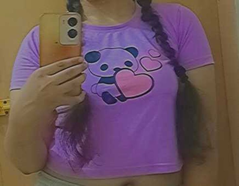 Cute Panda Tee With Shorts