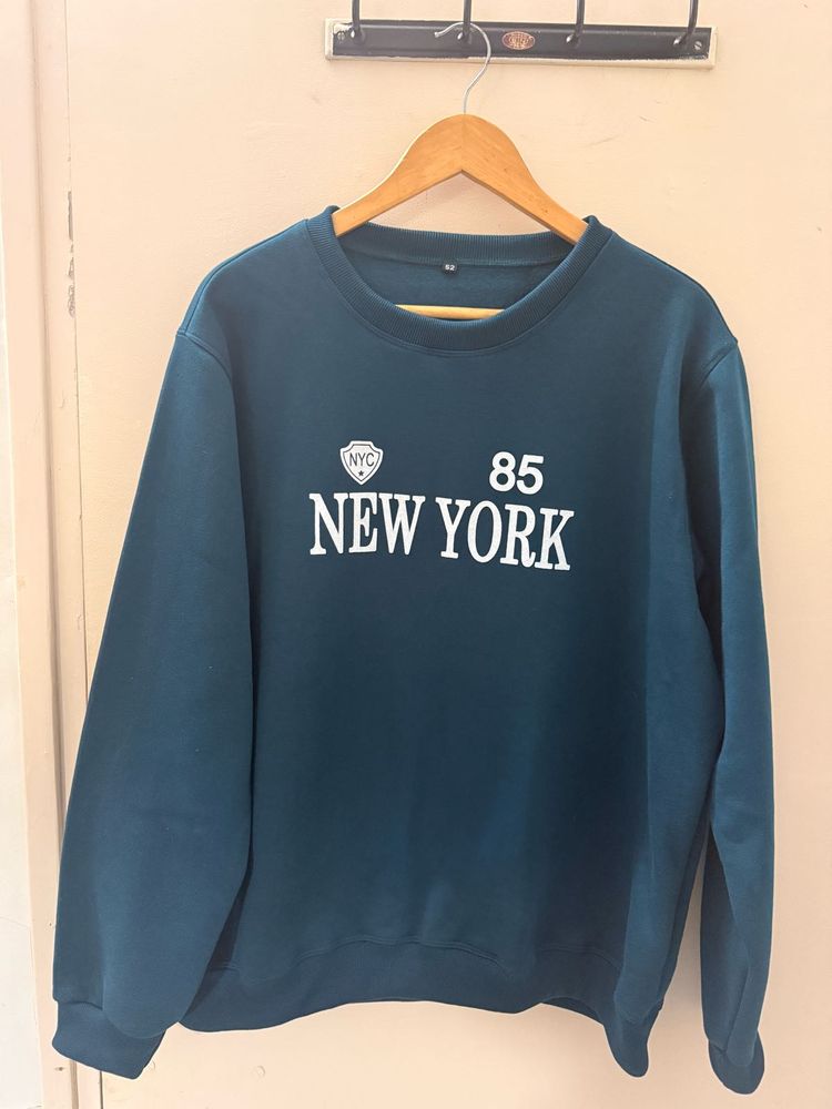 New York  Sweatshirt  with fleece plus size unis