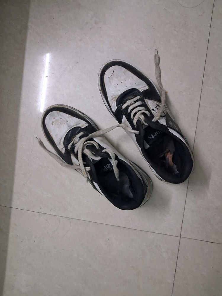 Black &amp; White Sneakers