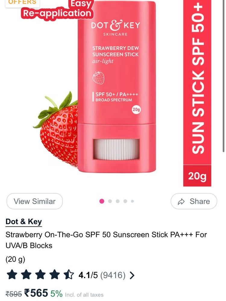 Dot &amp; Key Sunscreen Stick