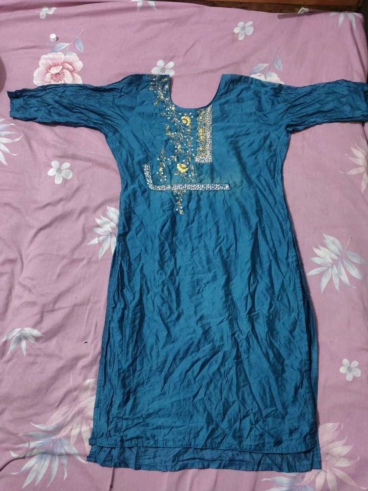 stylesh blue kurti for women