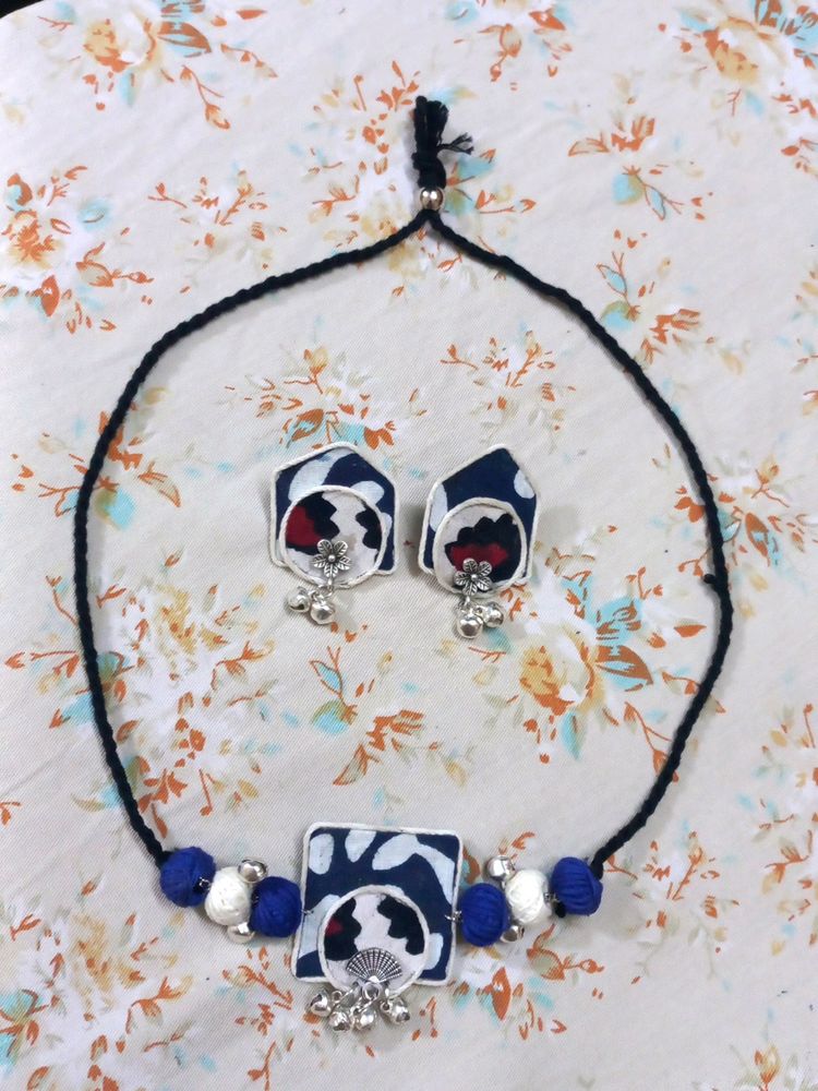 Handmade Choker And Earrings Set💫