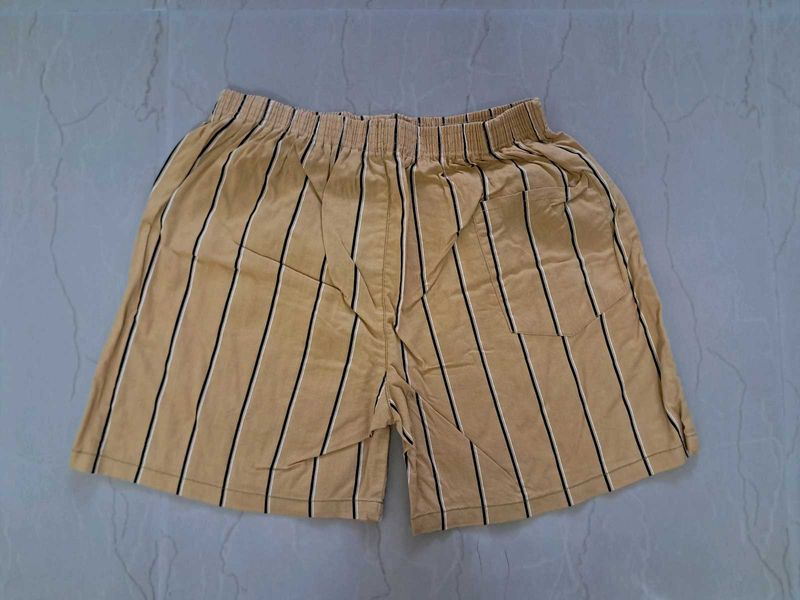 Striped Yellow Boxers For Men