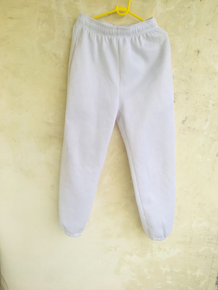 White joggers