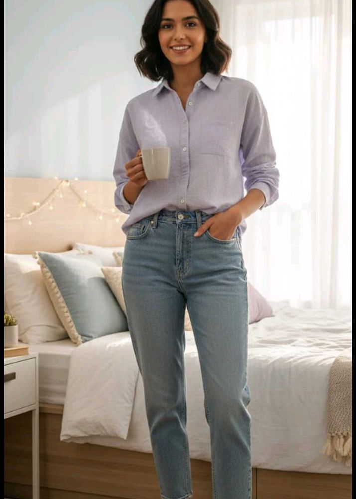 Zudio lavender shirt