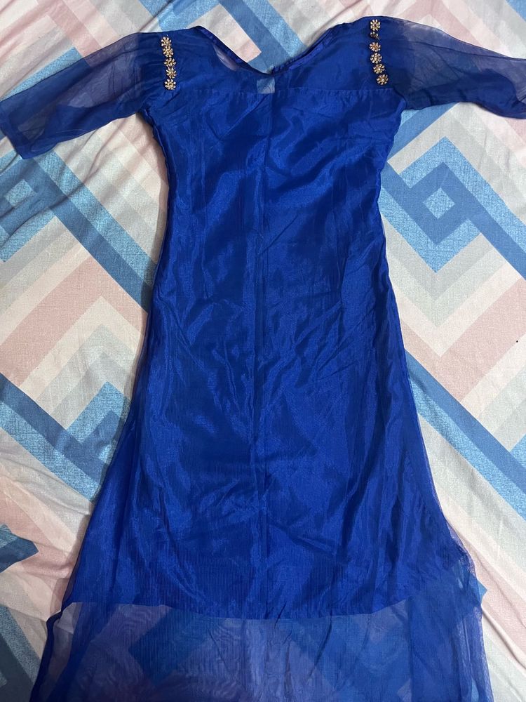 Blue Embellished Kurta🧿
