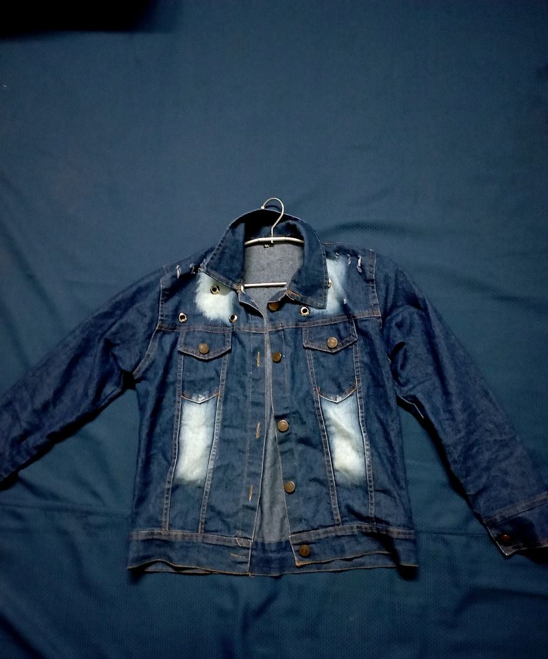 Trendy Blue Denim Jacket