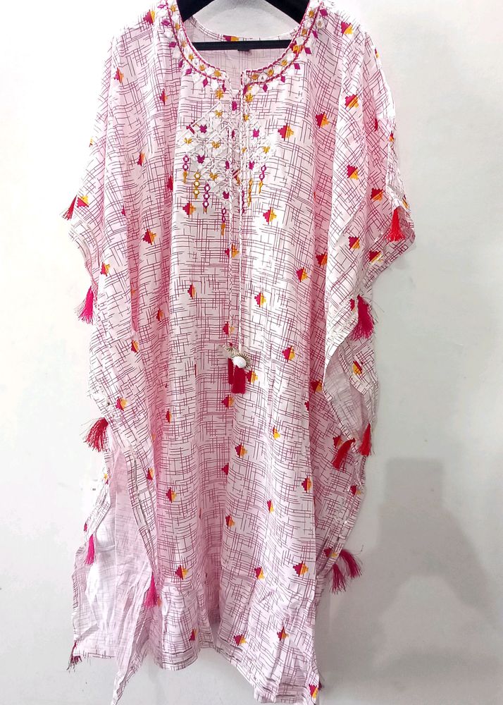 Women Printed Cotton Kaftan