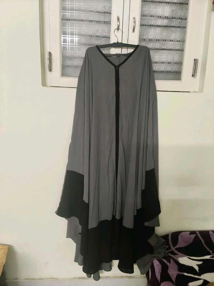 Gray Abaya In Free Size