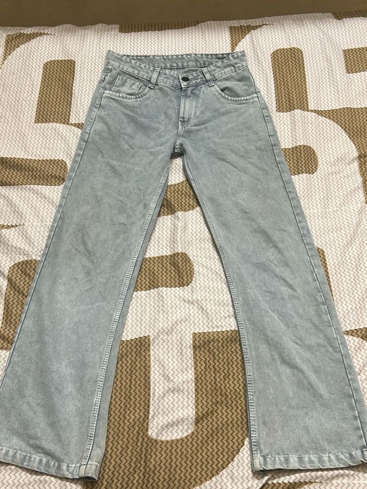 Wide Leg Denim Jeans