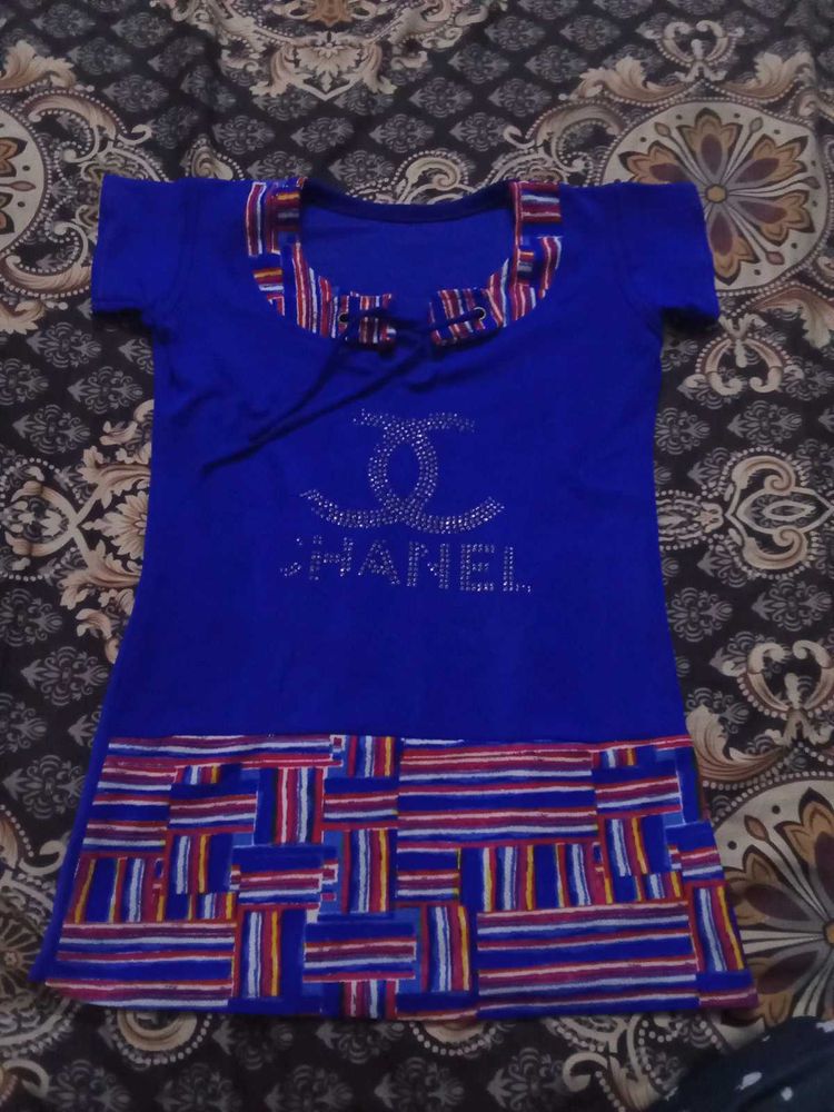Blue Chanel Inspired T-shirt