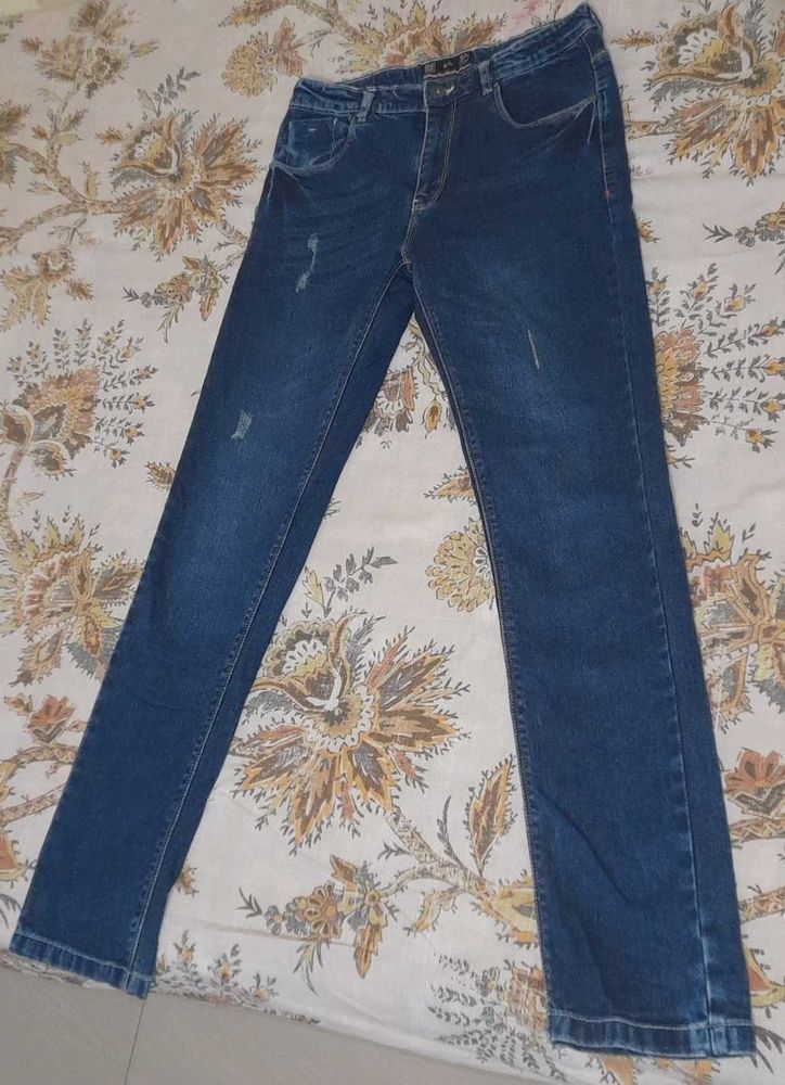 Dark Blue Denim Jeans