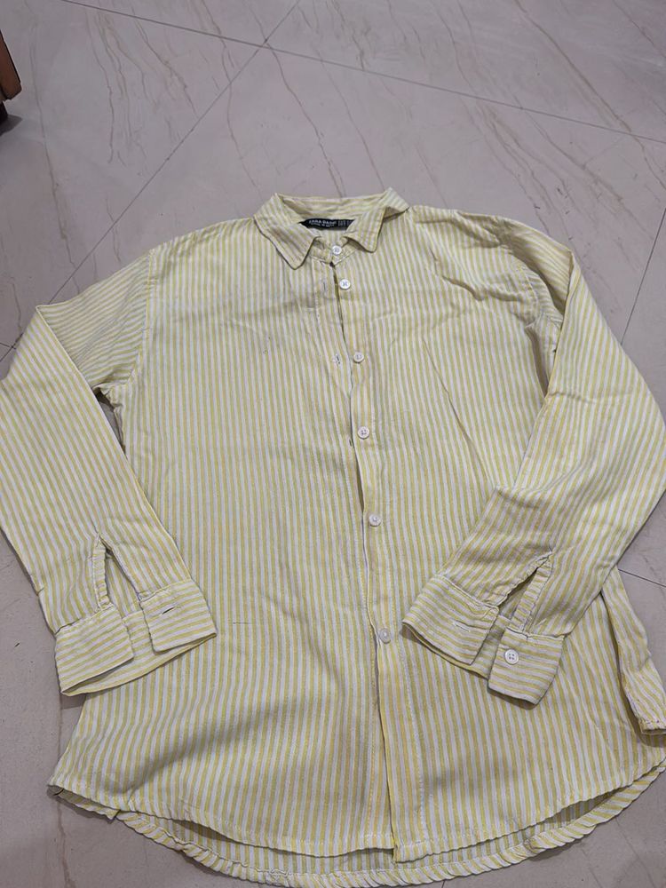 Striped Yellow Shirt