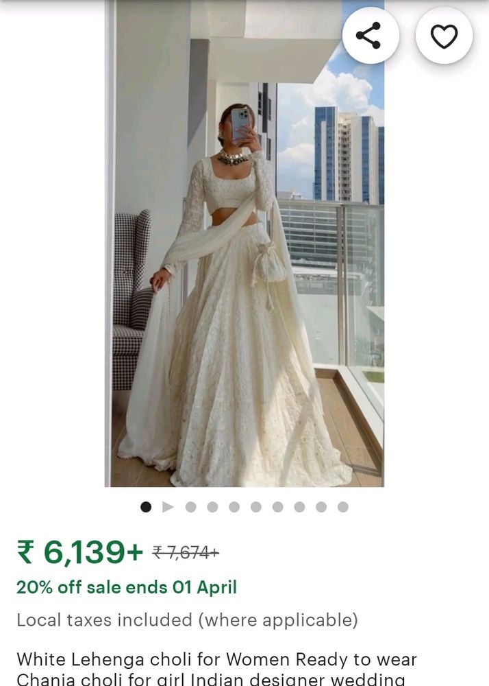Branded Chikankari Lehenga Choli