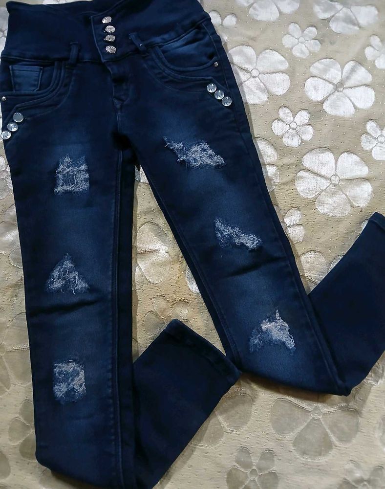 Stylish Distressed Jeans