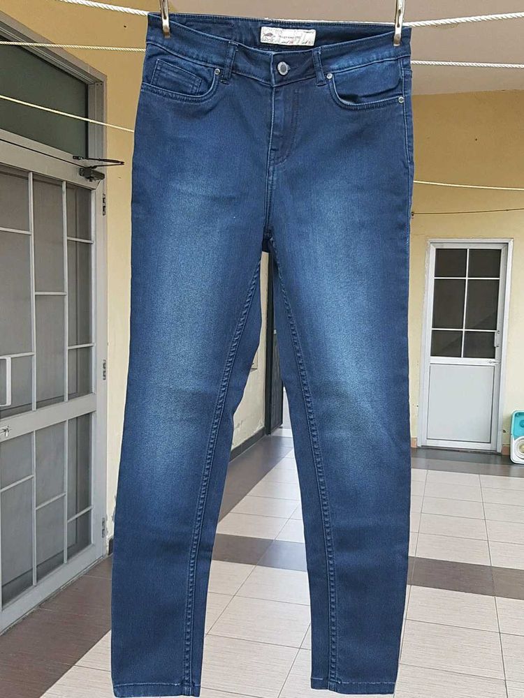 Dark Blue Denim Jeans