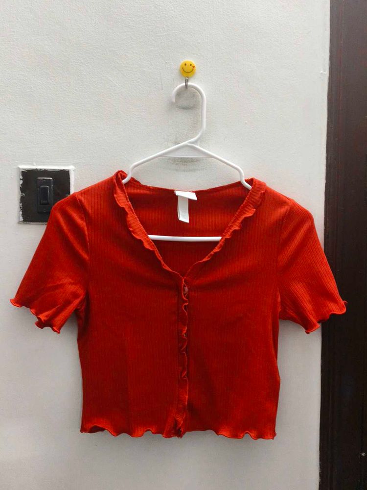H&amp;M Ribbed Crop Top