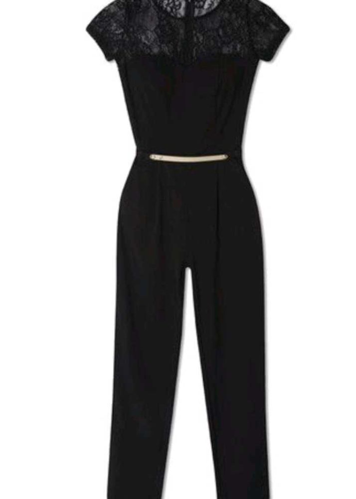 Elegant Black Lace Jumpsuit