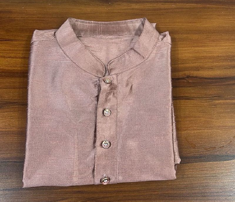 Mauve Silk Blend Kurta