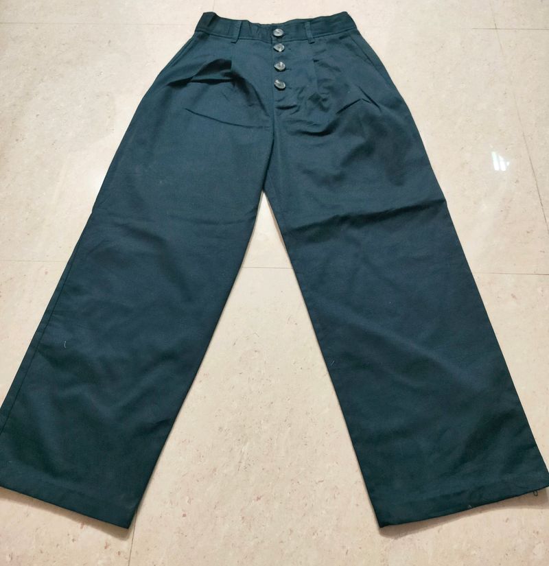 Korean High Waist Wide Leg Jeans