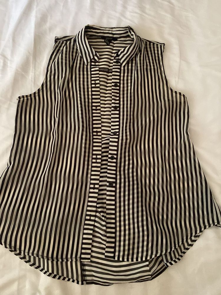 Striped Sleeveless Top