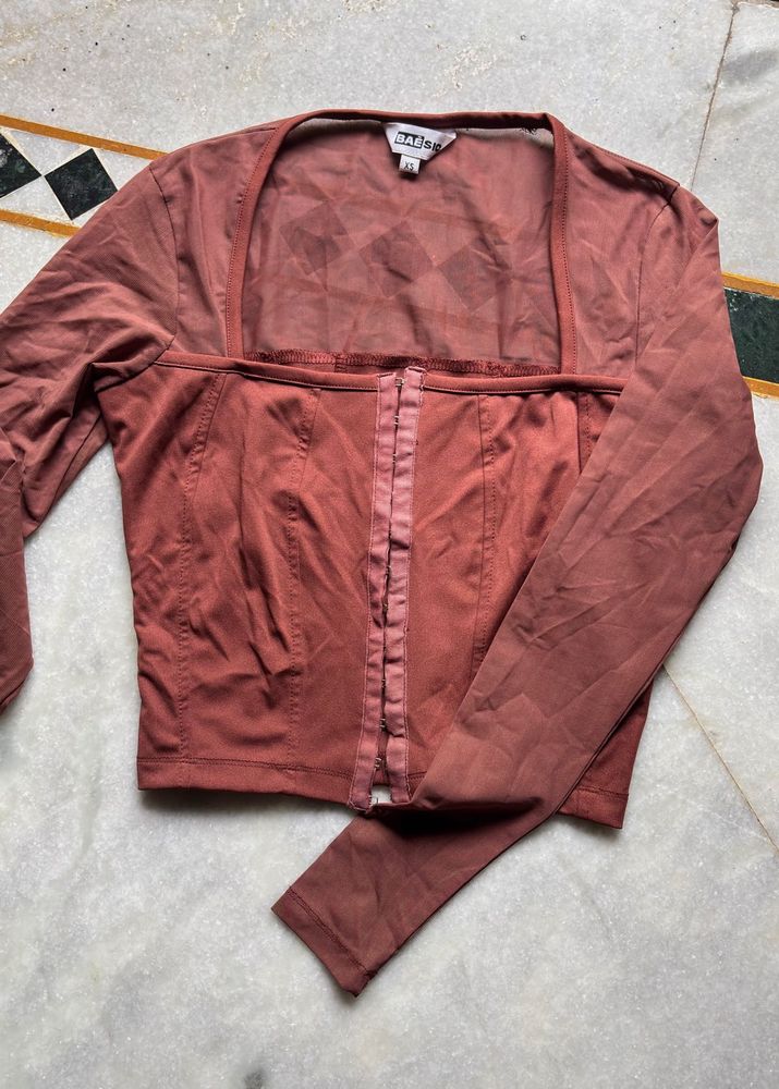 Brown Corset Top
