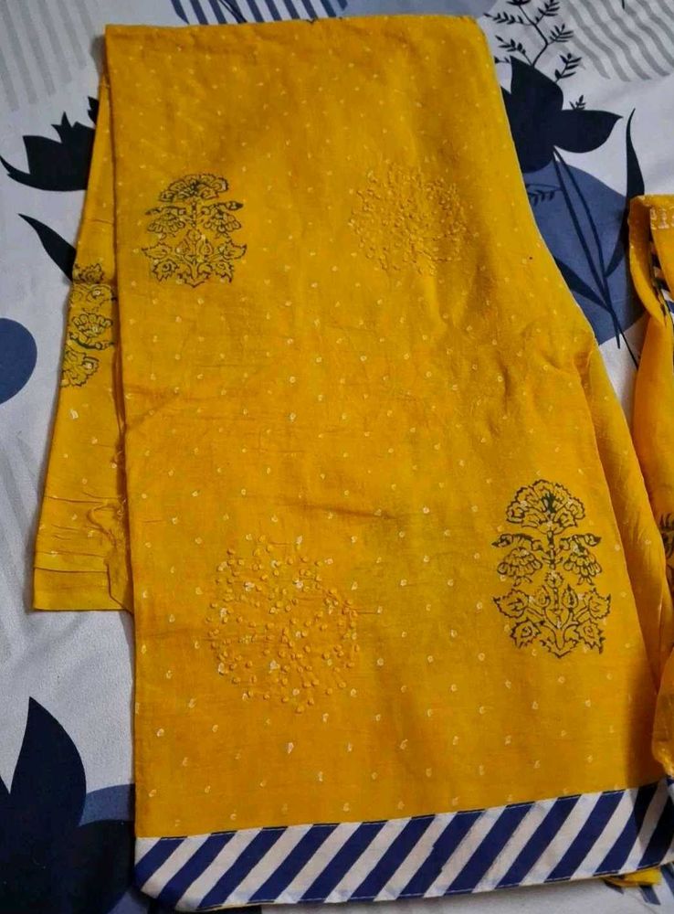 Yellow Dress Material