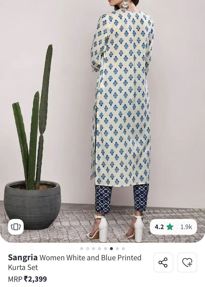 Sangria Printed Kurta Set