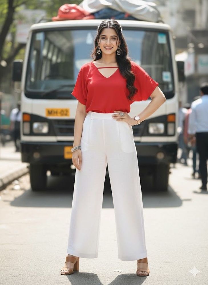 Zara Ruby Red Kaftan Top ❤️ Effortless Glam ✨