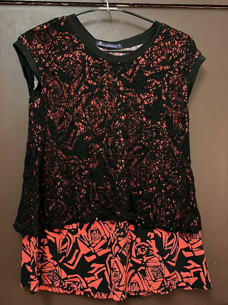 Black Cut Out Top