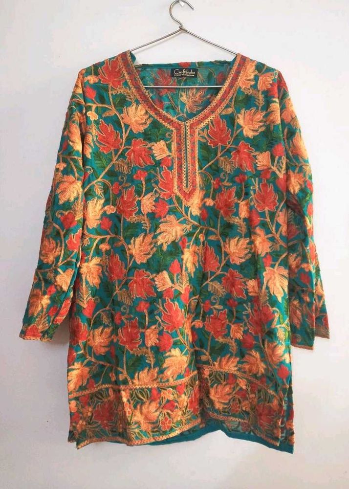 Heavy Embroidered kashmiri Kurta