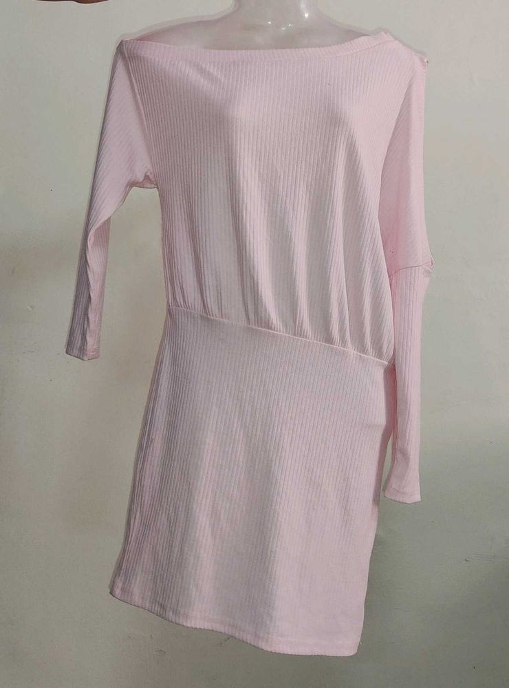 One Side Off Shoulder Dress