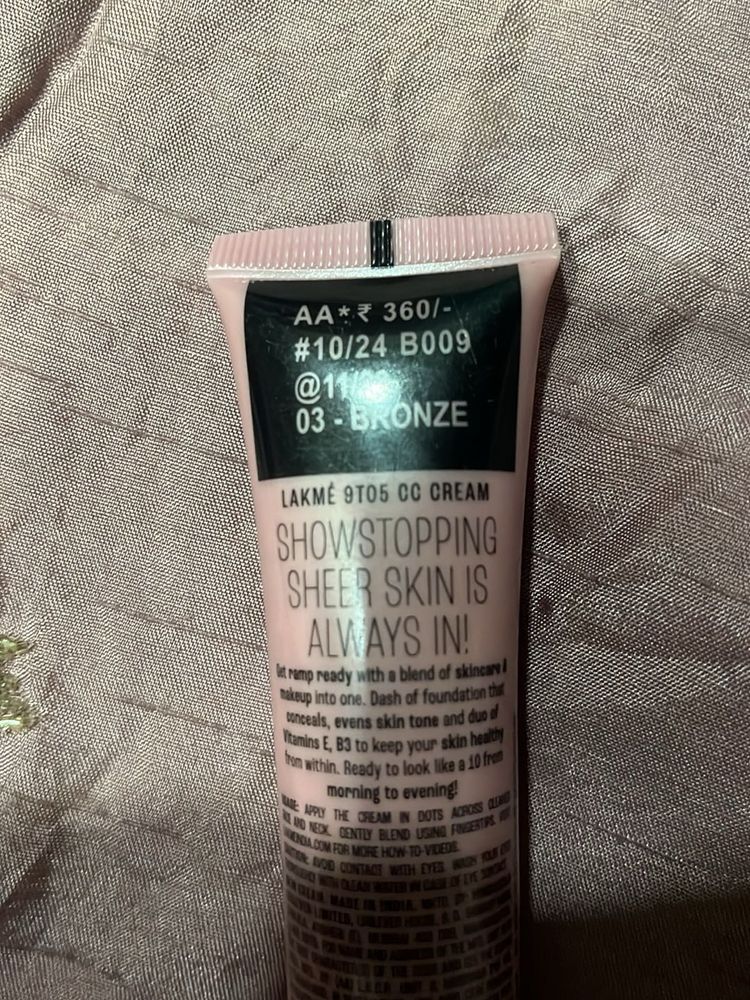 Lakme 9to5 CC Cream - Bronze