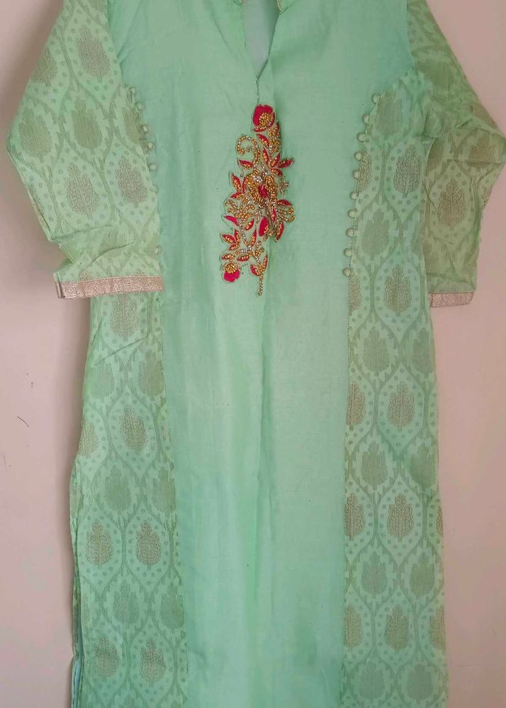 Elegant Mint Green Kurta