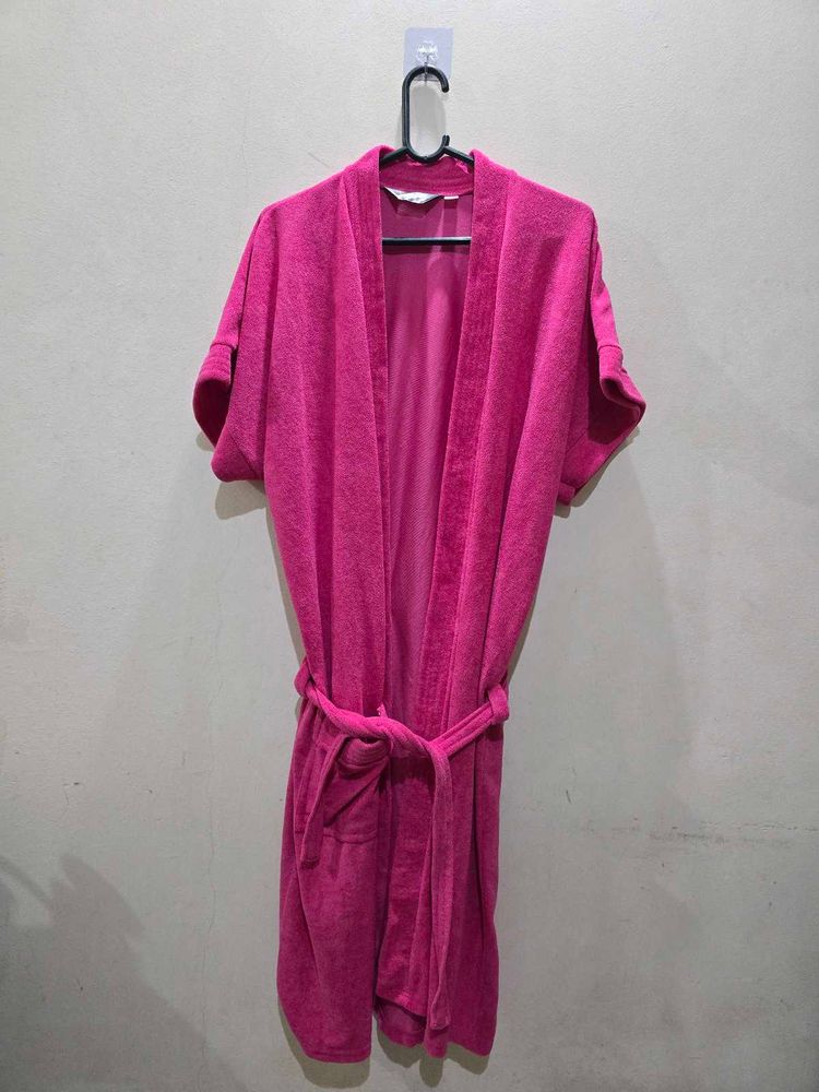 Rose Pink Terry Robe