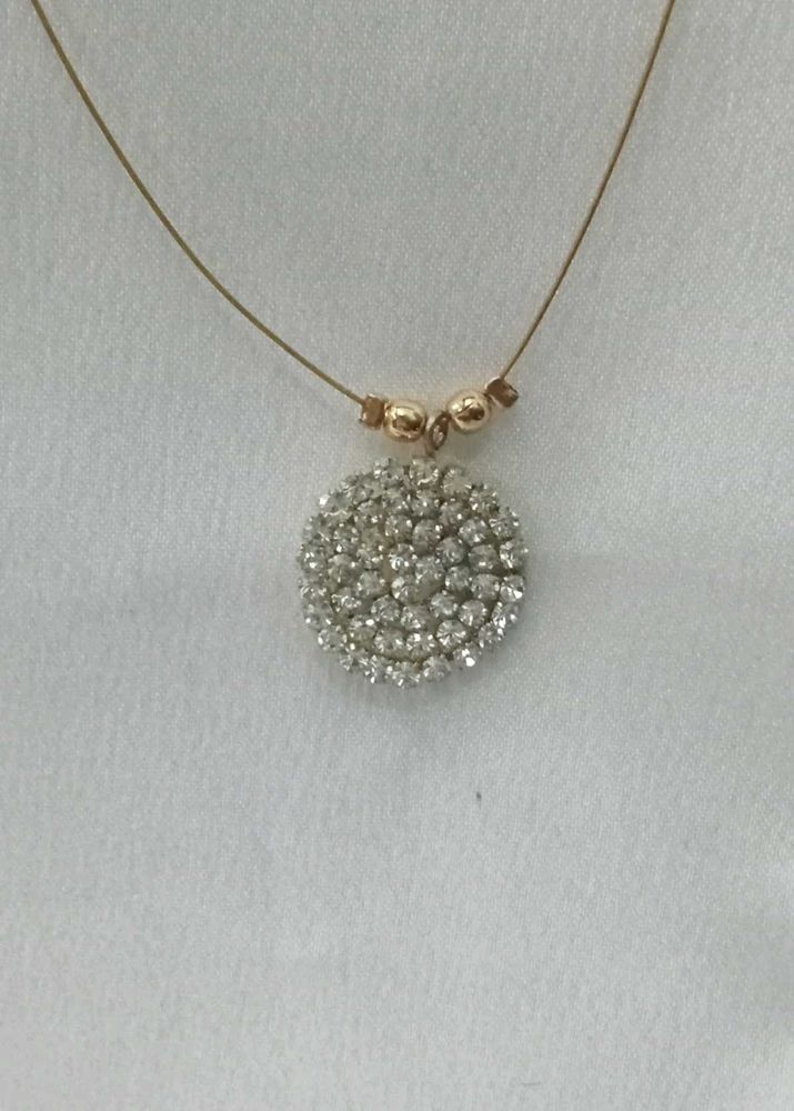 Sparkling Rhinestone Pendant Necklace