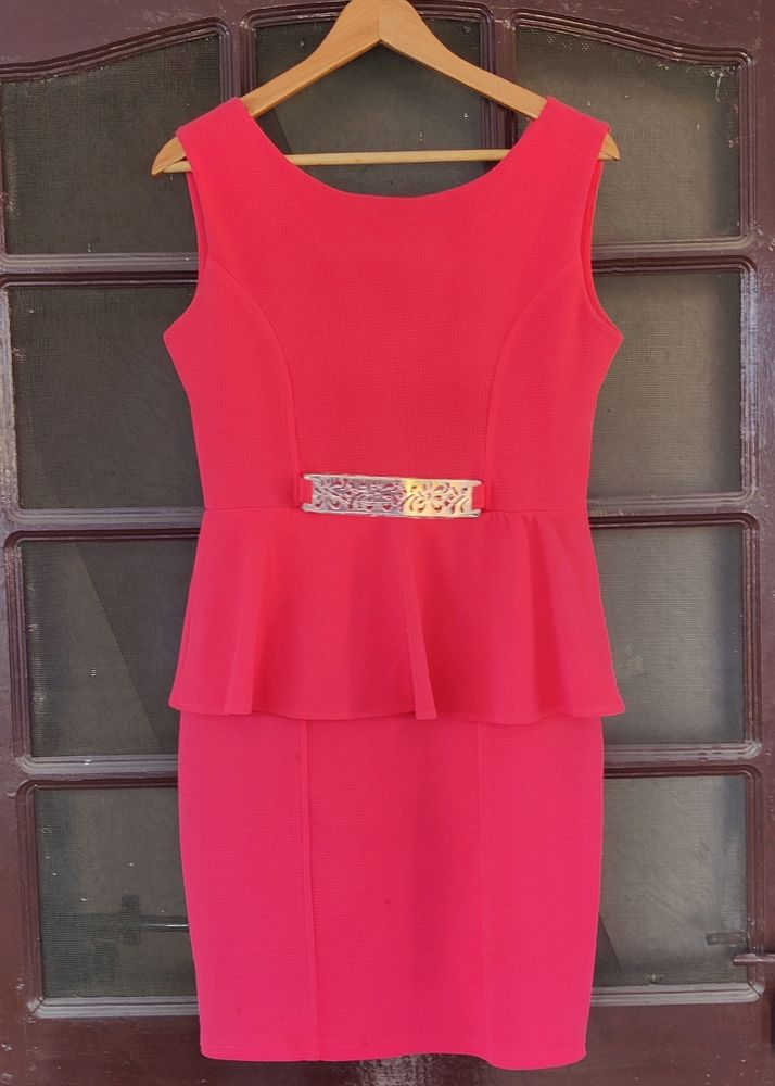Peplum Sexy Dress for Pubs/Discos