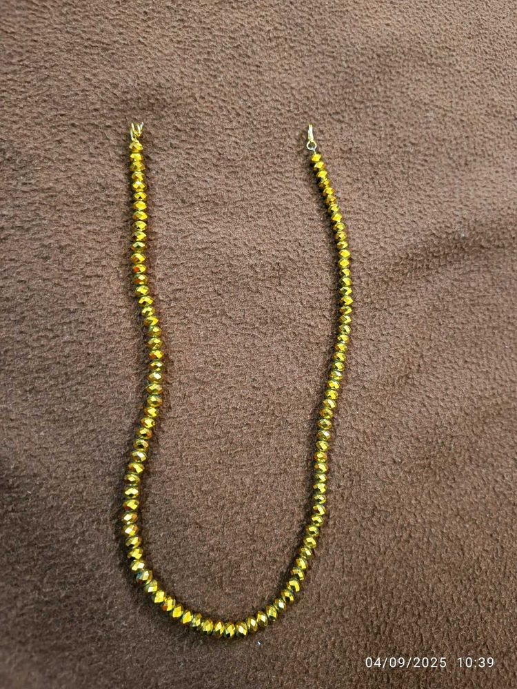 Golden Crystal Necklace