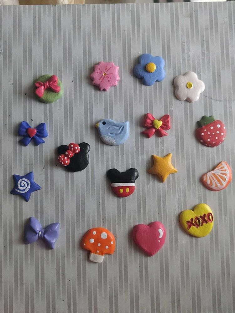 Hand-painted Clay Charms ✨