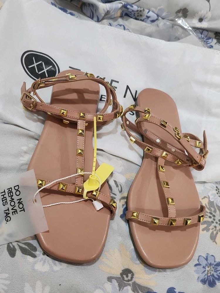 Studded Flats Sandals