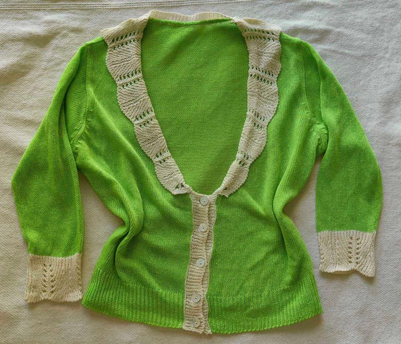 Knitted Lime Green Fairycore Top 💚