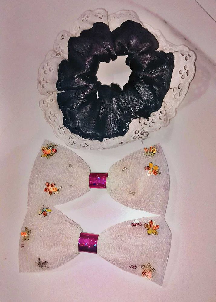 Hair Accessory Set home made without bow pins