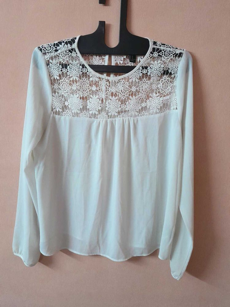 Lace Detail Top