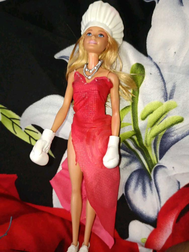 Barbie Doll in Red Dress